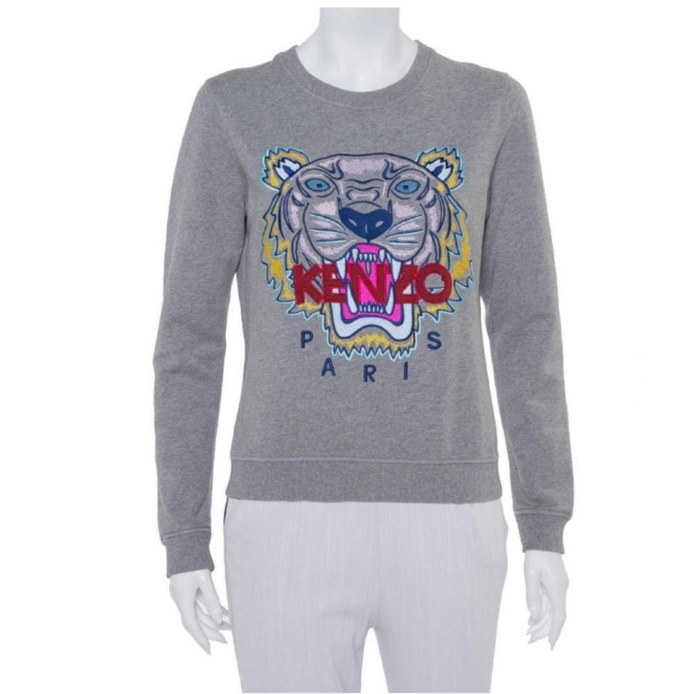 Kenzo Iconic Tiger Motif Crewneck Sweatshirt- M